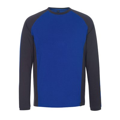 MASCOT T-Shirt langarm BIELEFELD kornblau/schwarz (50568-959)