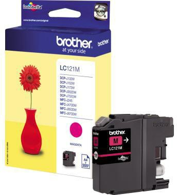 Brother Tintenpatrone LC121M 300Seiten magenta