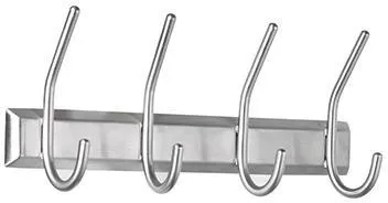 ALCO Wandgarderobe 2841 13x7x31,5cm Metall silber