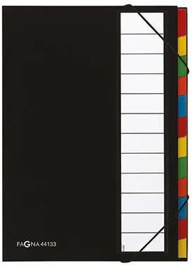 PAGNA Ordnungsmappe Deskorganizer 44133-04 DIN A4 12Fächer schwarz