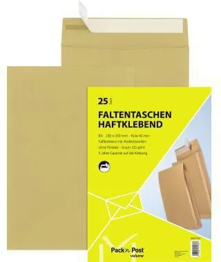 MAILmedia Faltentasche 30011594 B4 130g oF hk braun 25St.