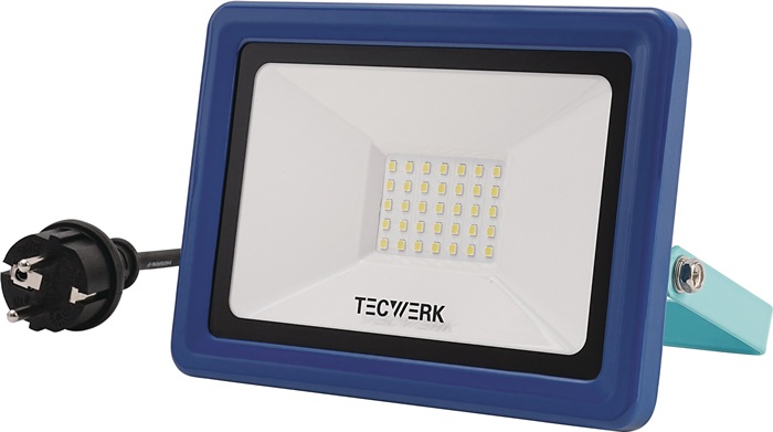 LED-Strahler 50 W 4250 lm 2m H05RN-F 3x1mm² IP65 TECWERK