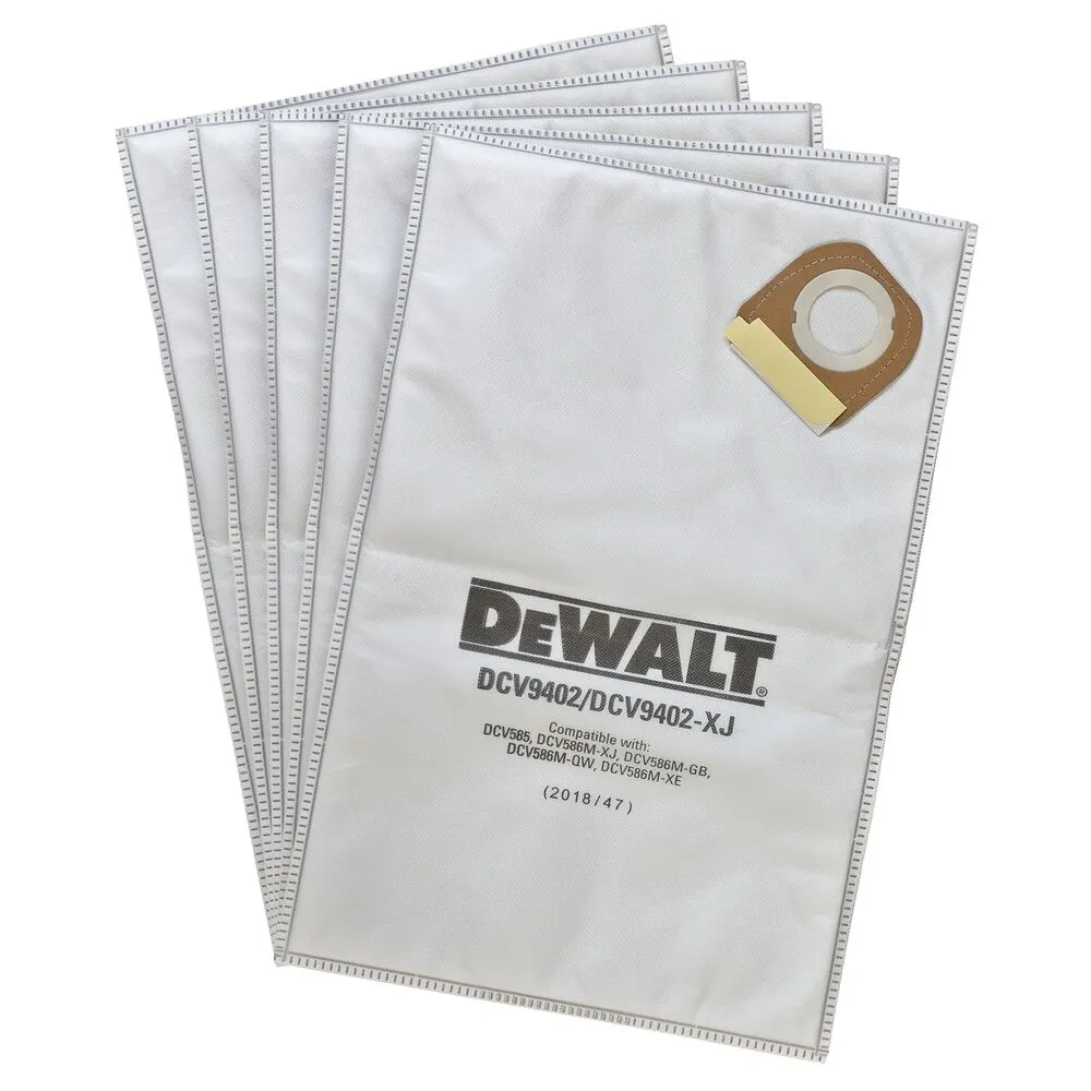 DEWALT DCV9402-XJ Fleece-Staubbeutel, 5 St