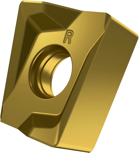 Fräswendeschneidplatte ISO LNMU 160708SR-R:M8330 D.5,7mm PVD beschichtet Gold