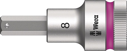 Steckschlüsseleinsatz 8740 C HF 1/2 Zoll SW 8mm L.60mm WERA