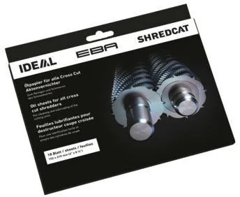 IDEAL Ölpapier 9000631 für Aktenvernichter 18 Bl./Pack.