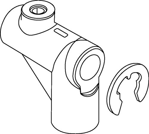 Gewindeansatz f. Rundstange 10 mm Stahl FUHR