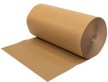 Wellpappe Breite 1000mm Länge 70m Gewicht 80g/qm 3-lagig braun B-Welle TRANSPAK