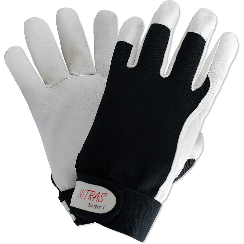 NITRAS Schutzhandschuh ENERGY grau/rot/schwarz (8905)