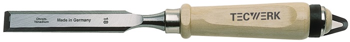 Stechbeitel Weißbuchenheft Ulmer Form CV-Stahl TECWERK