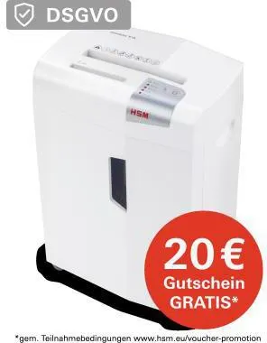 HSM Aktenvernichter shredstar X15 1030121 Partikel 4x37mm weiß