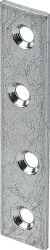 Verbindungsblech L.170mm B.30mm S.3mm STA blau verz.VORMANN