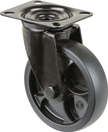 Lenkrolle D.125mm Trgf.120kg Ku.Platte L104xB80mm BS ROLLEN