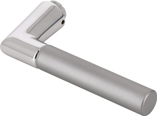 Türdrückerlochteil 1405 Alu.F49/F9-2 stahlfarben ma 4-KT.8mm DIN L/R HOPPE