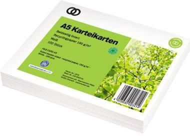 Soennecken Karteikarte oeco 1572 RC A5 liniert 100 St./Pack.