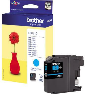 Brother Tintenpatrone LC121C 300Seiten cyan
