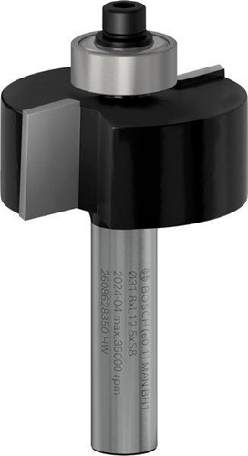 Bosch Falzfräser Standard for Wood Arbeits-L.12,7mm Schaft 8mm LxB54x9,5mm 