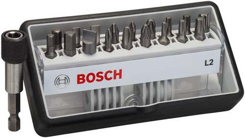 Bosch Schrauberbit-Set Robust Line L Extra-Hart 18+1tlg. L.25mm PH/PZ/T/LS/HEX