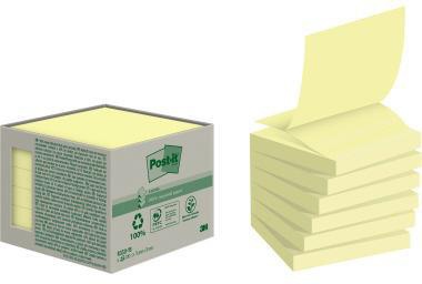 Post-it Haftnotiz Recycling Z-Notes R330-1B pastellge 6St