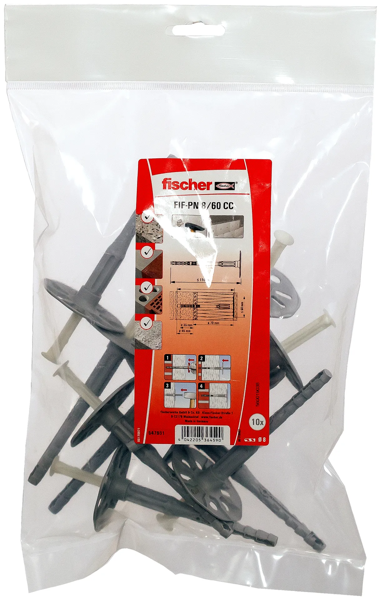 fischer Putzdübel FIF-PN 8/60