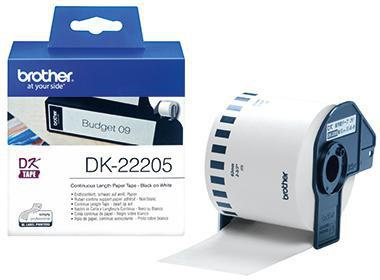 Brother Endlosetikettenrolle DK22205 62mmx30,48m weiß