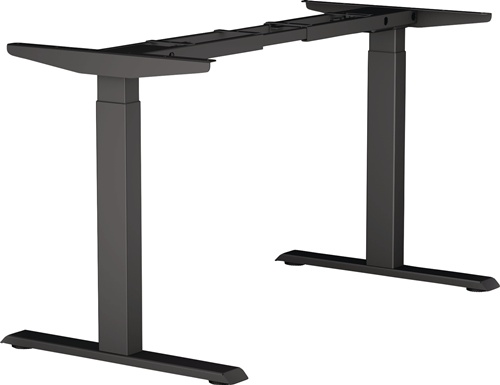 Steh-Sitz Tischgestell E-MORE 2M2S schwarz RAL 9017 H.700-1200mm BMB
