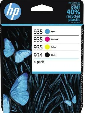HP Tintenpatrone 6ZC72AE 934/35 sw/c/m/y 4 St./Pack.