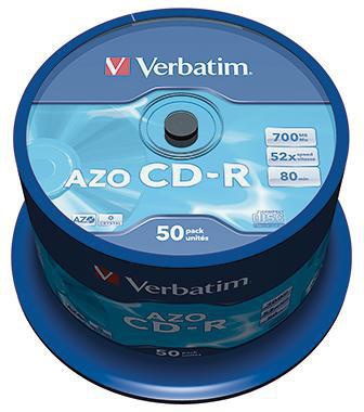 Verbatim CD-R 43343 52x 700MB 80Min. Spindel 50 St./Pack.