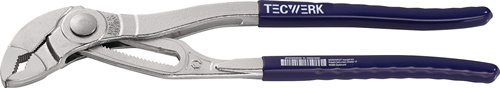 TECWERK Wasserpumpenzange PRESSplus poliert Kunststoffüberzug 
