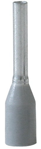Aderendhülse L.L1/L2 14,0/8,0mm grau m.Ku.-Kragen 100St./Btl.