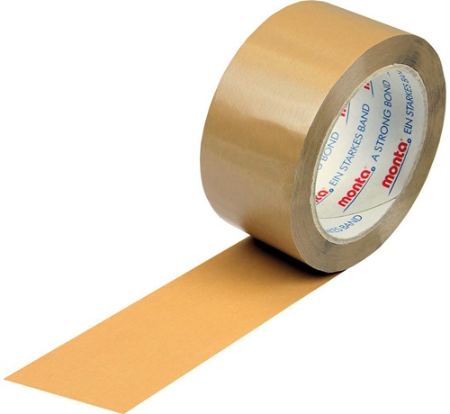 Klebeband monta 201 Breite 50mm Länge 66m Stärke 54µ PVC braun leise TRANSPAK