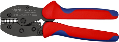 Crimpzange PreciForce® L.220mm 1,5-10 (AWG 15-11) mm² 477g KNIPEX