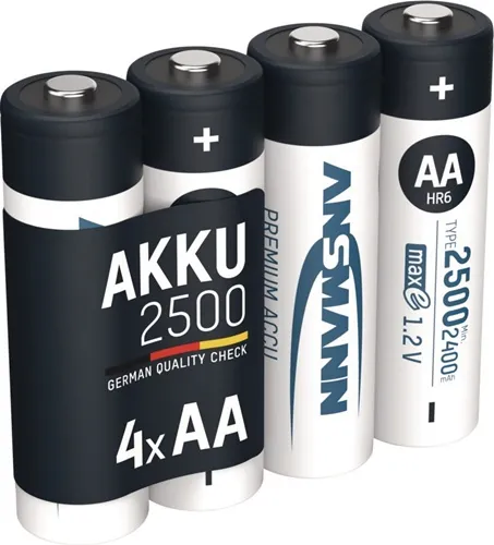 Akkuzelle maxE 1,2 V 2500 mAh R6-AA-Mignon HR6 4 4St./Blister ANSMANN