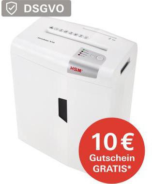HSM Aktenvernichter shredstar X10 1045111 Partikel 4,5x35mm weiß