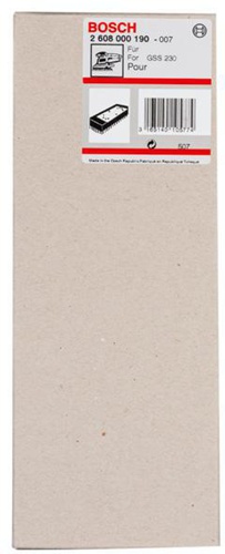 Bosch Schleifplatte L.185mm B.93mm m.Kletthaftung f.GSS 230 A/AE/GSS 280 A/AE Prof.