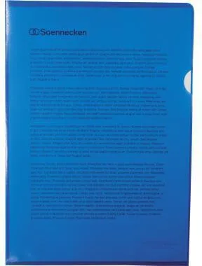 Soennecken Sichthülle 1514 DIN A4 PP blau 100 St./Pack.