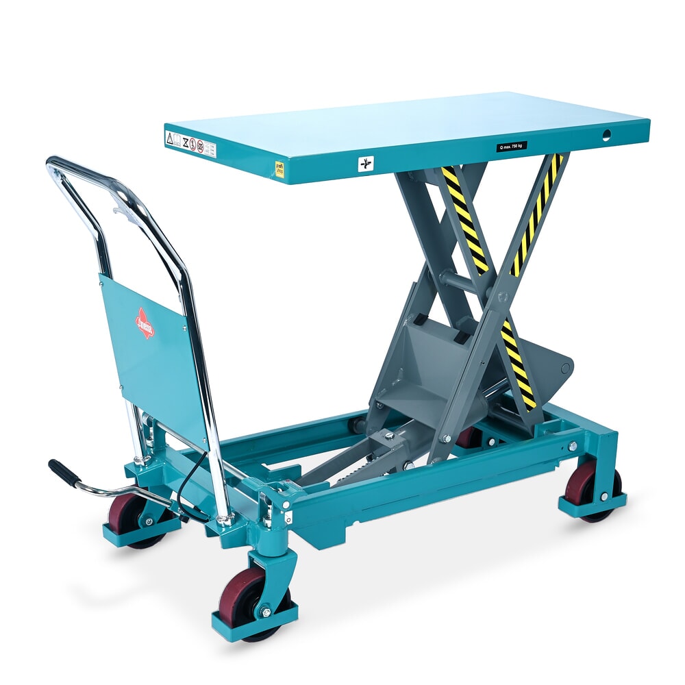 Scheren-Hubtischwagen Ameise® LTT 0.75 mit Einfach-Schere, fester Bügel