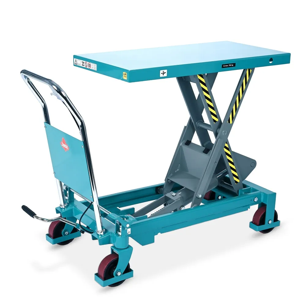 Scheren-Hubtischwagen Ameise® LTT 0.75 mit Einfach-Schere, fester Bügel