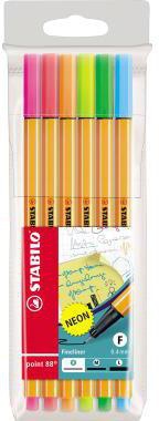 STABILO Fineliner point 88 88/6-1 sortiert 6 St./Pack.