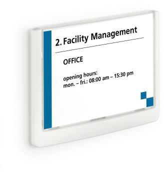 DURABLE Türschild Click SIGN 486102 149x105,5mm weiß
