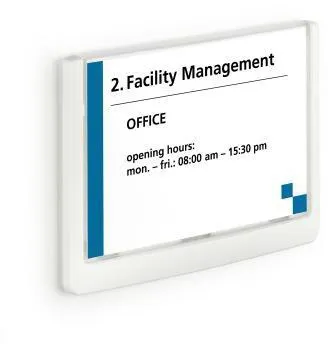 DURABLE Türschild Click SIGN 486102 149x105,5mm weiß
