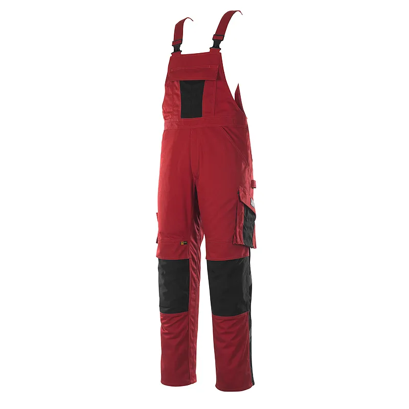 MASCOT Latzhose AUGSBURG rot/schwarz (12169-442)