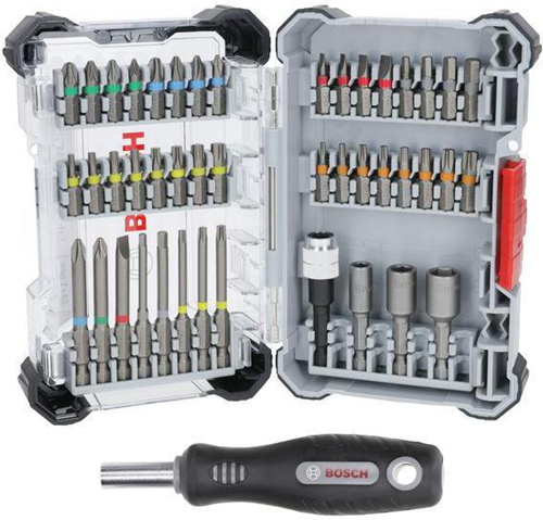 Bosch Bohrer-Bit-Set Extra Hard 45tlg. L.25/65mm PH/PZ/SL/HEX/T/TH 
