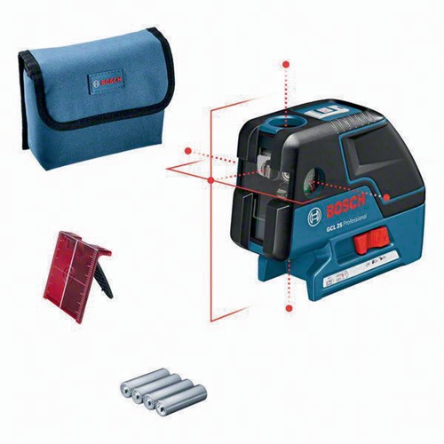 Bosch Kreuzlinienlaser GCL 25 Prof.10m ± 0,2-± 0,5 mm/m 