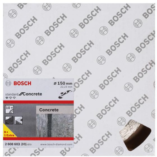 Bosch Diamanttrennscheibe Standard for Concrete 10-tlg.D.150mm Segment-H.10mm 10erPack