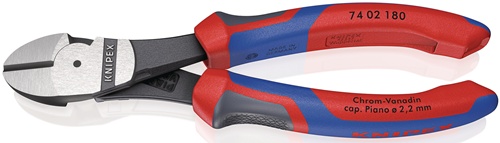 Kraftseitenschneider L.180mm pol.Form 0 Comfort-Griffe KNIPEX