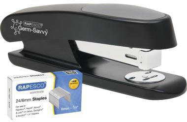 RAPESCO Heftgerät ECO Sting Ray 1482 20Blatt schwarz +Heftklammern