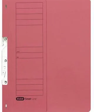 ELBA Einhakhefter 100551896 DIN A4 Vorderd. halb kfm. Heftung rot