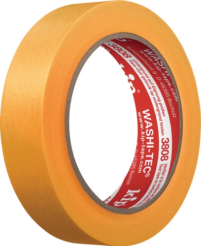 Abdeckband 3808 WASHI-TEC® Premium Goldkrepp® glatt orange Rolle KIP