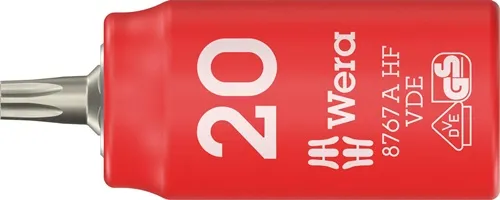 Steckschlüsseleinsatz 8767 A VDE HF 1/4 Zoll TX 20 L.36mm WERA